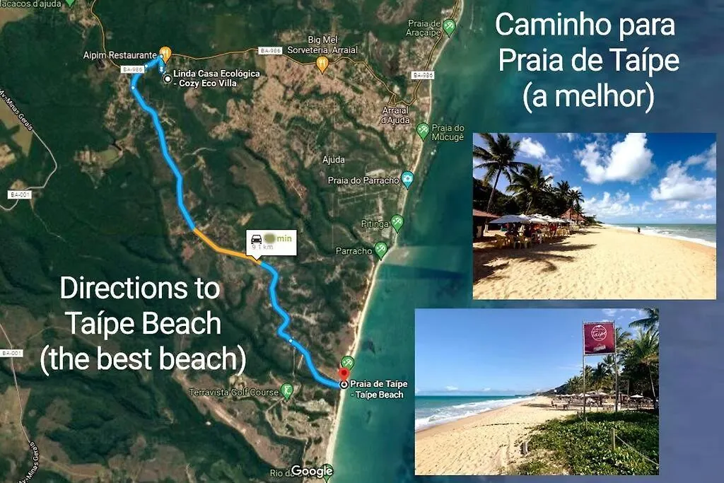 Cozy Eco Villa - 8 Min. From Downtown Arraial Porto Seguro